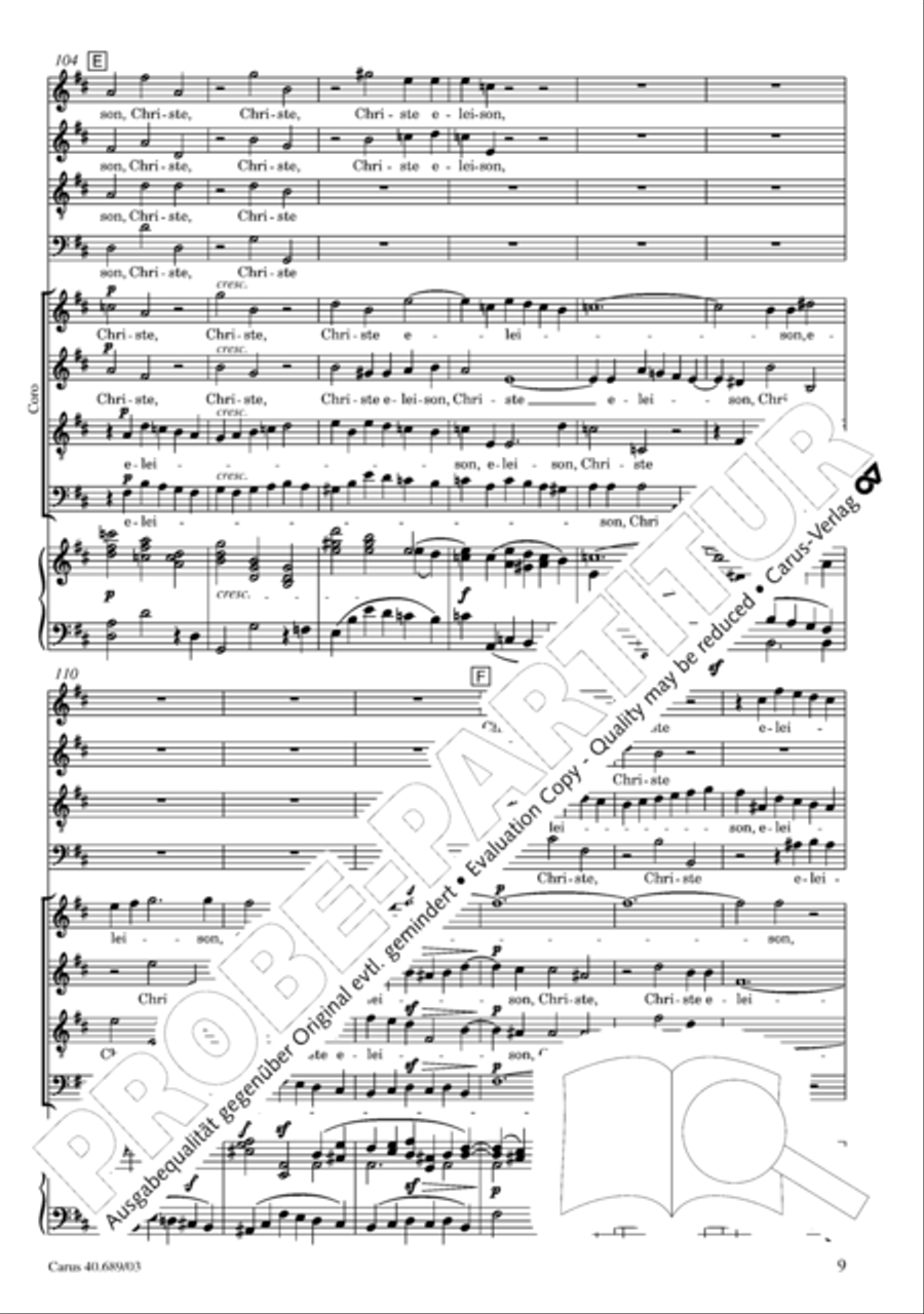 Missa solemnis Missa solemnis 4-Part scores gallery preview page 10