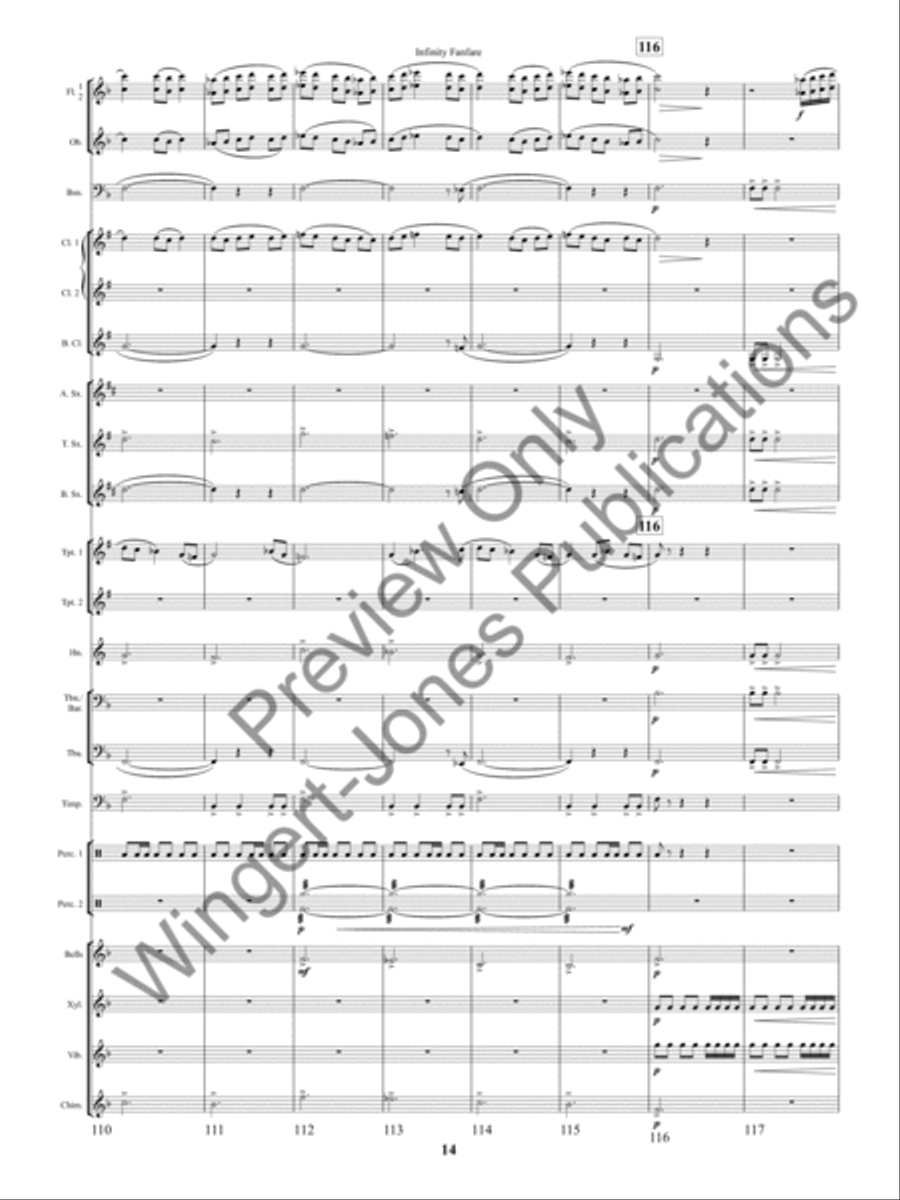 Infinity Fanfare Concert Band scores gallery preview page 17