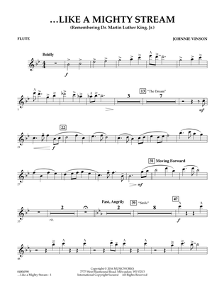Like a Mighty Stream (for Concert Band and Narrator) - Flute