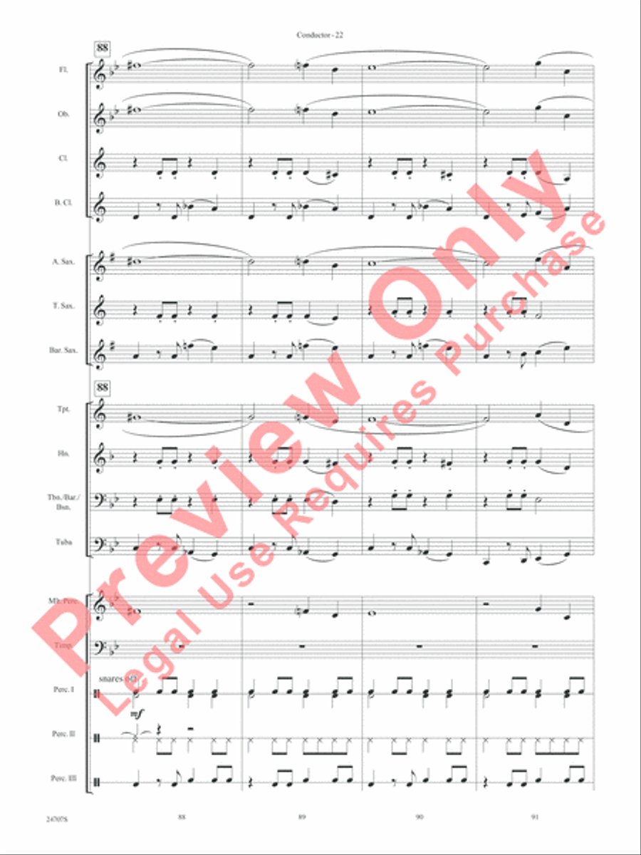 Hooroosh! Concert Band scores gallery preview page 24