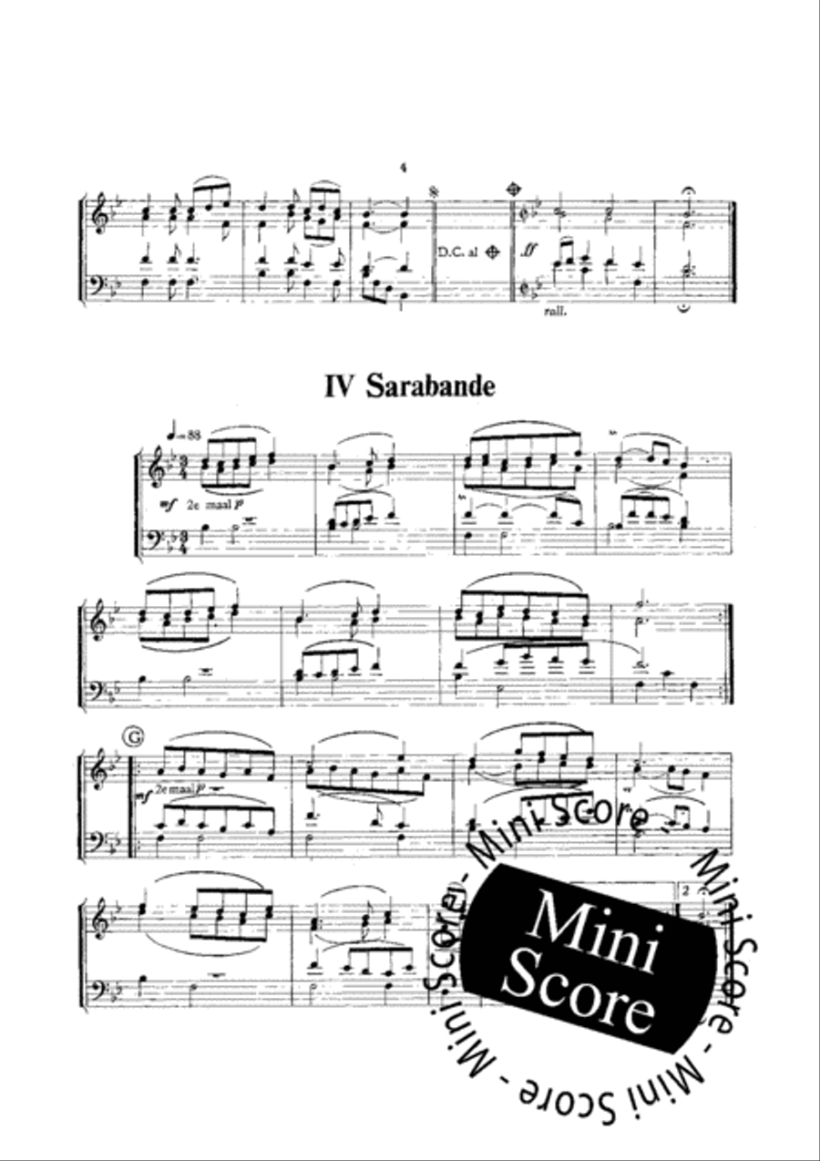 Boismortier Suite Saxophone Quartet scores gallery preview page 7
