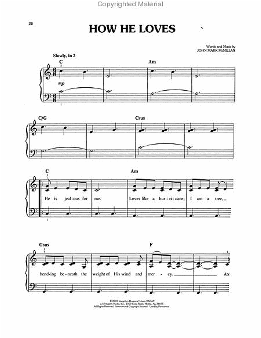 Top Worship Songs Top Worship Songs Easy Piano scores gallery preview page 4