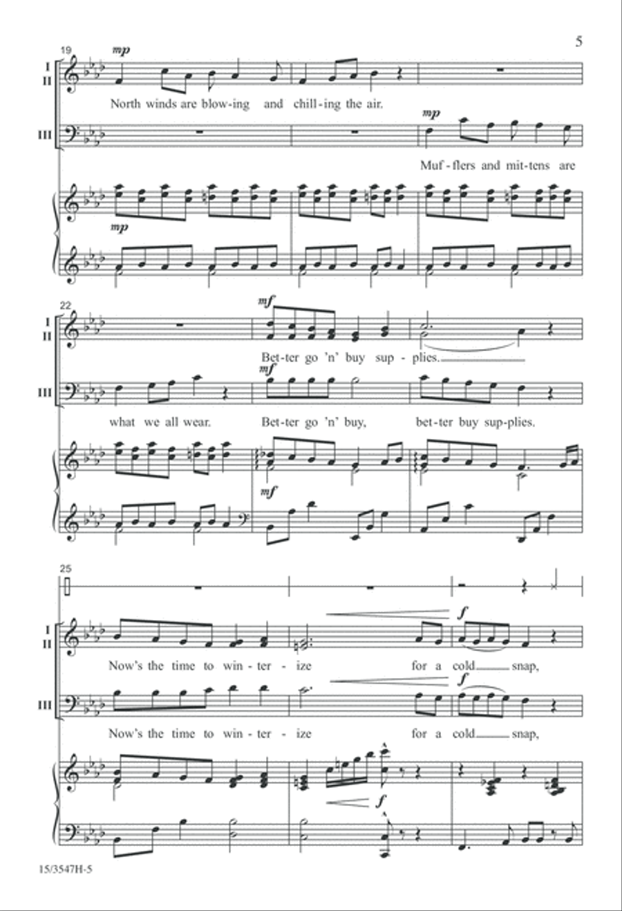 Cold Snap 3-Part scores gallery preview page 5