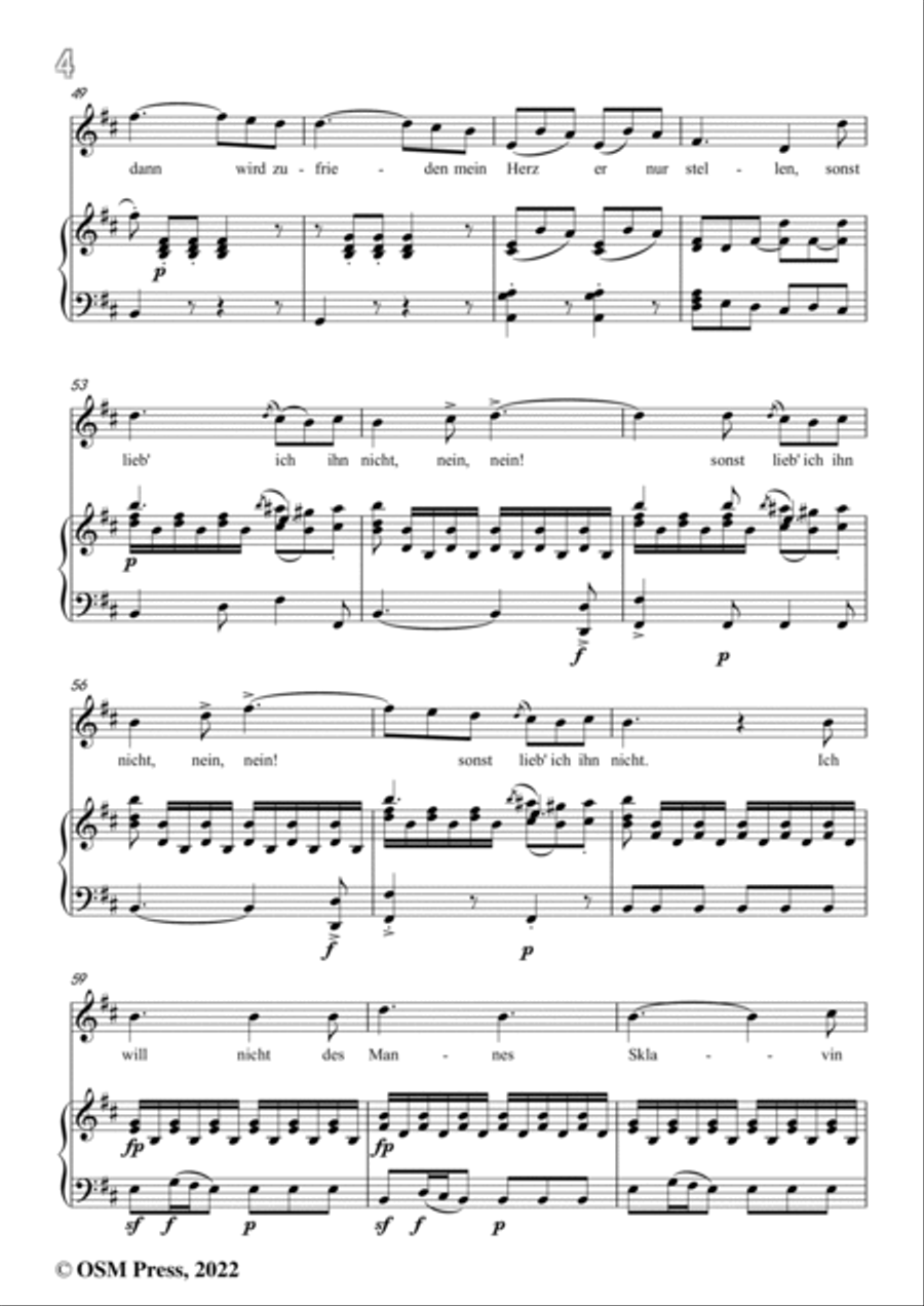 Loewe-Schleier-Romanze,in D Major,for Voice and Piano