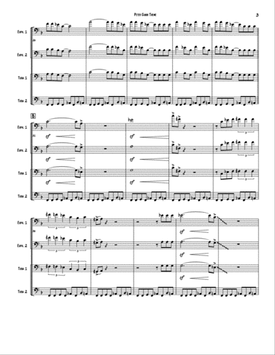 Peter Gunn Brass Ensemble scores gallery preview page 3