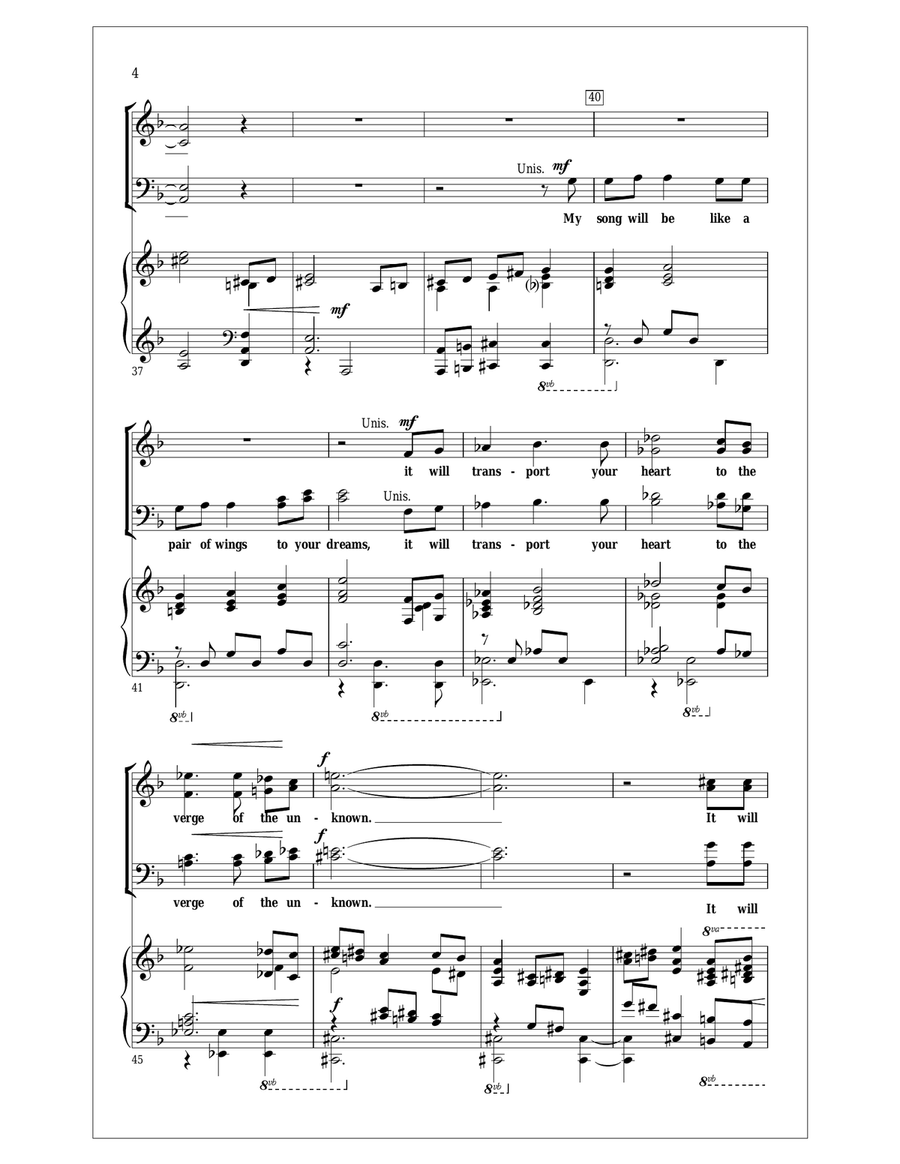 My Song Will Speak My Song Will Speak 4-Part scores gallery preview page 4