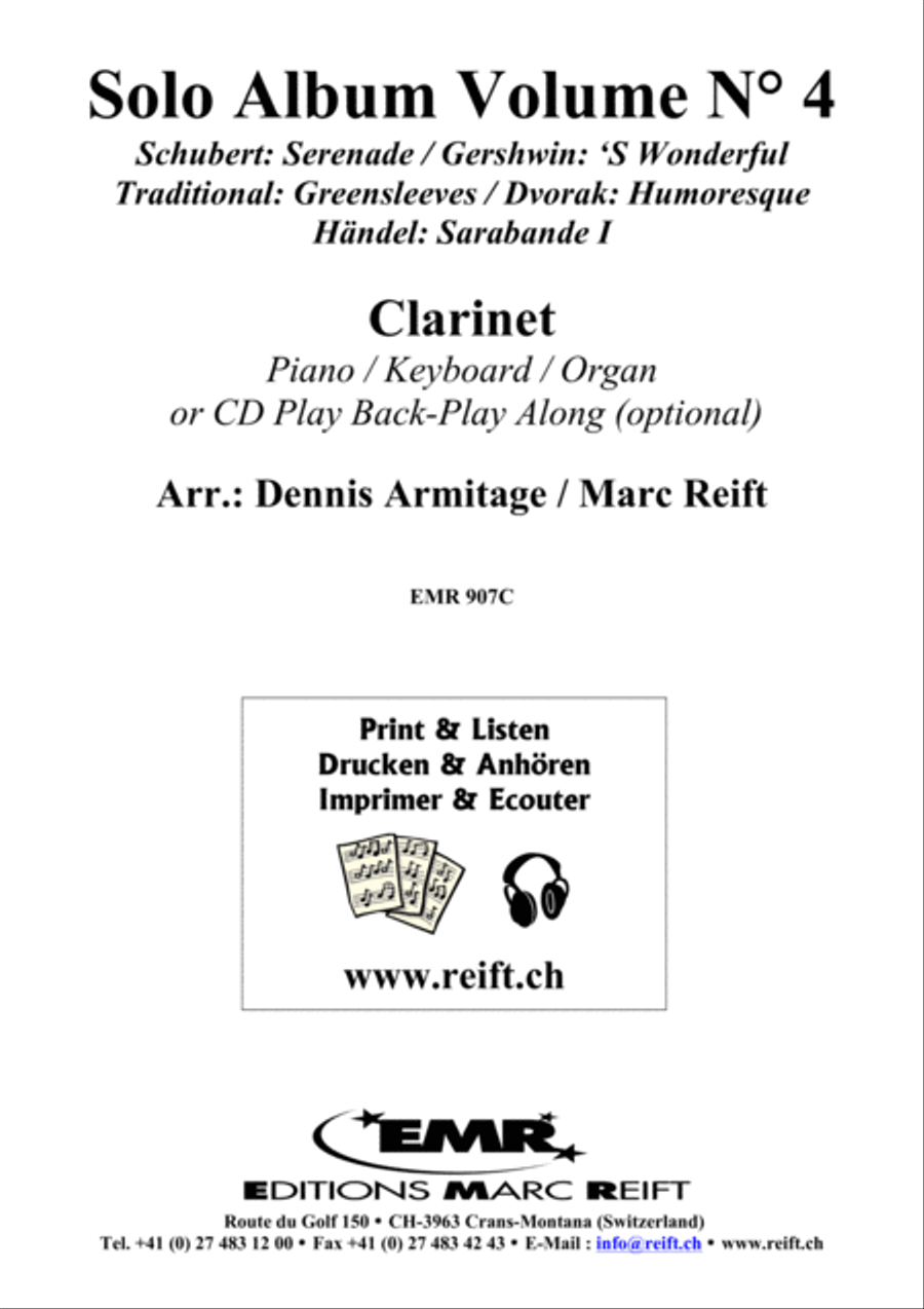 Solo Album Volume 04 Solo Album Volume 04 Clarinet Solo scores gallery preview page 2