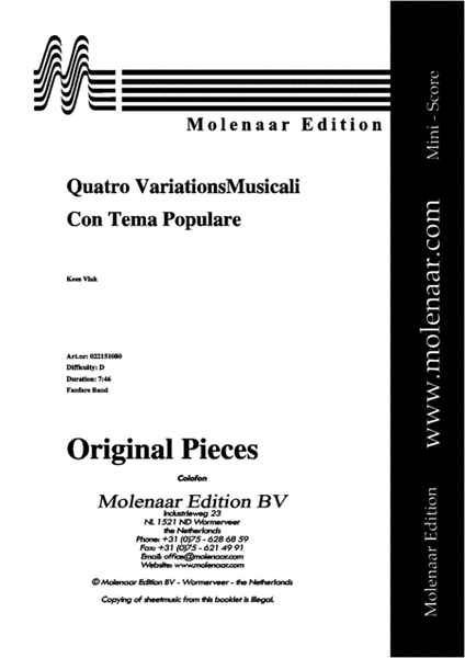 Quatro Variations Musicali
