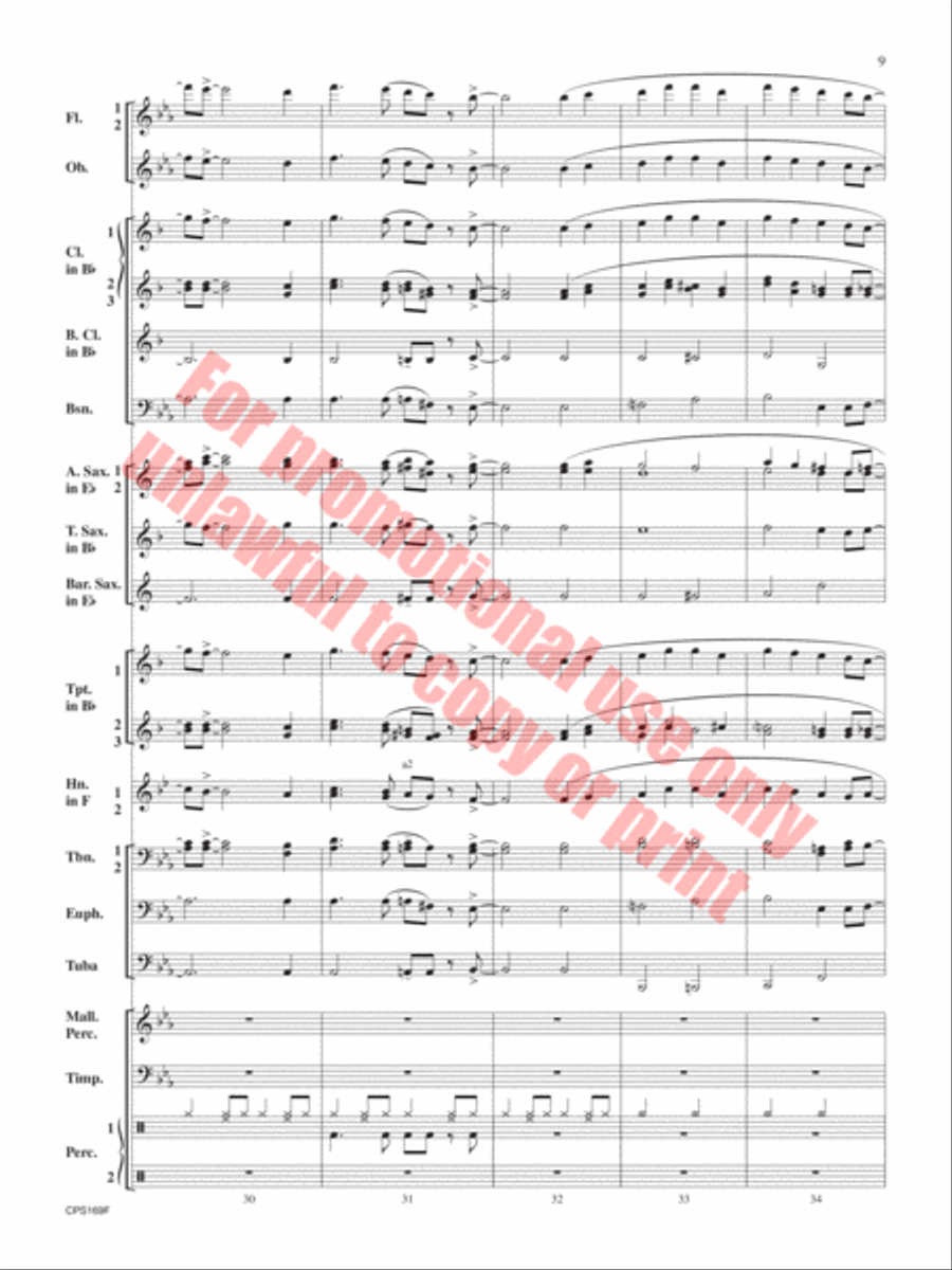 Home For the Holidays Home For the Holidays Concert Band scores gallery preview page 10