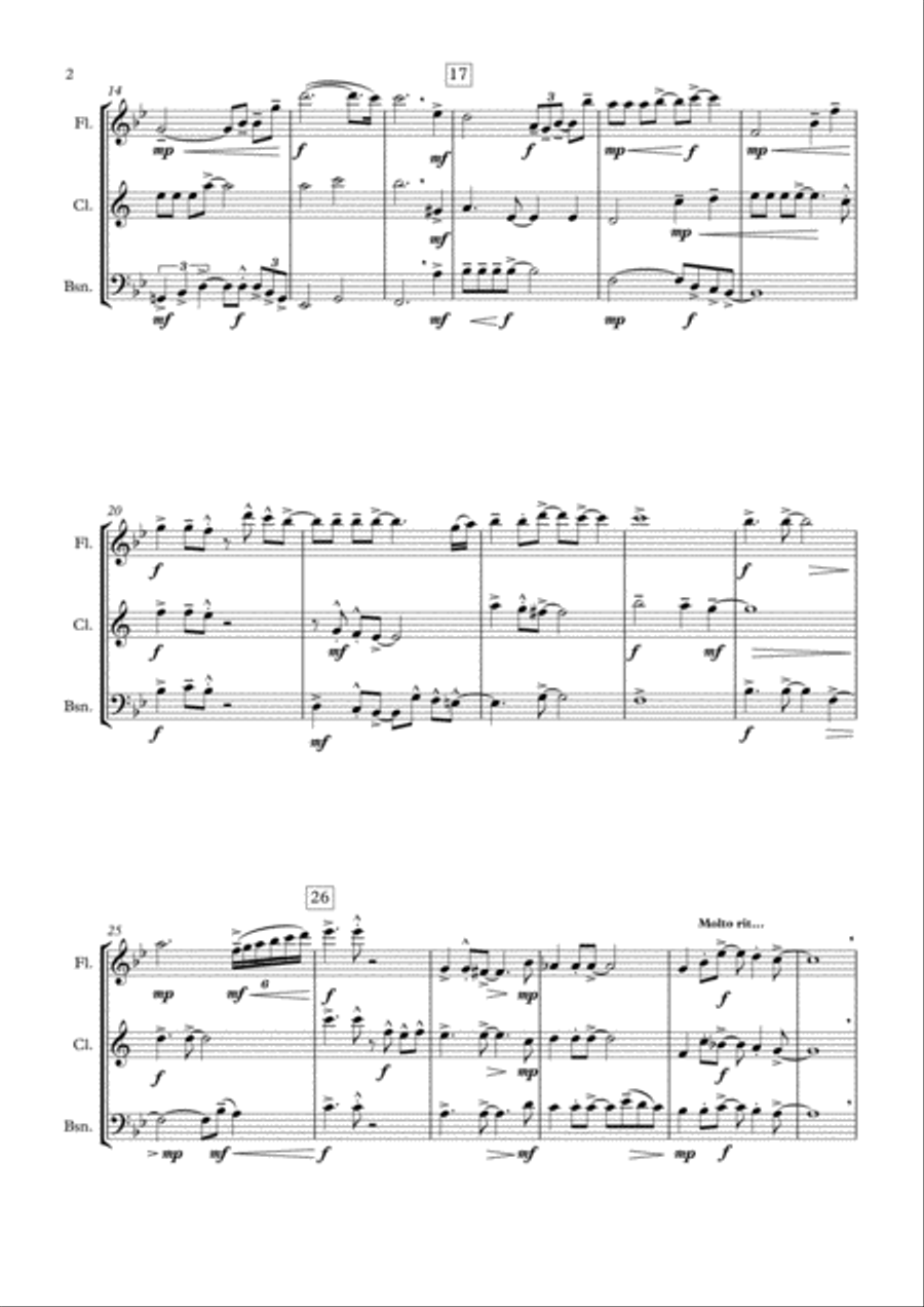 The Potter's Hand Woodwind Trio scores gallery preview page 3