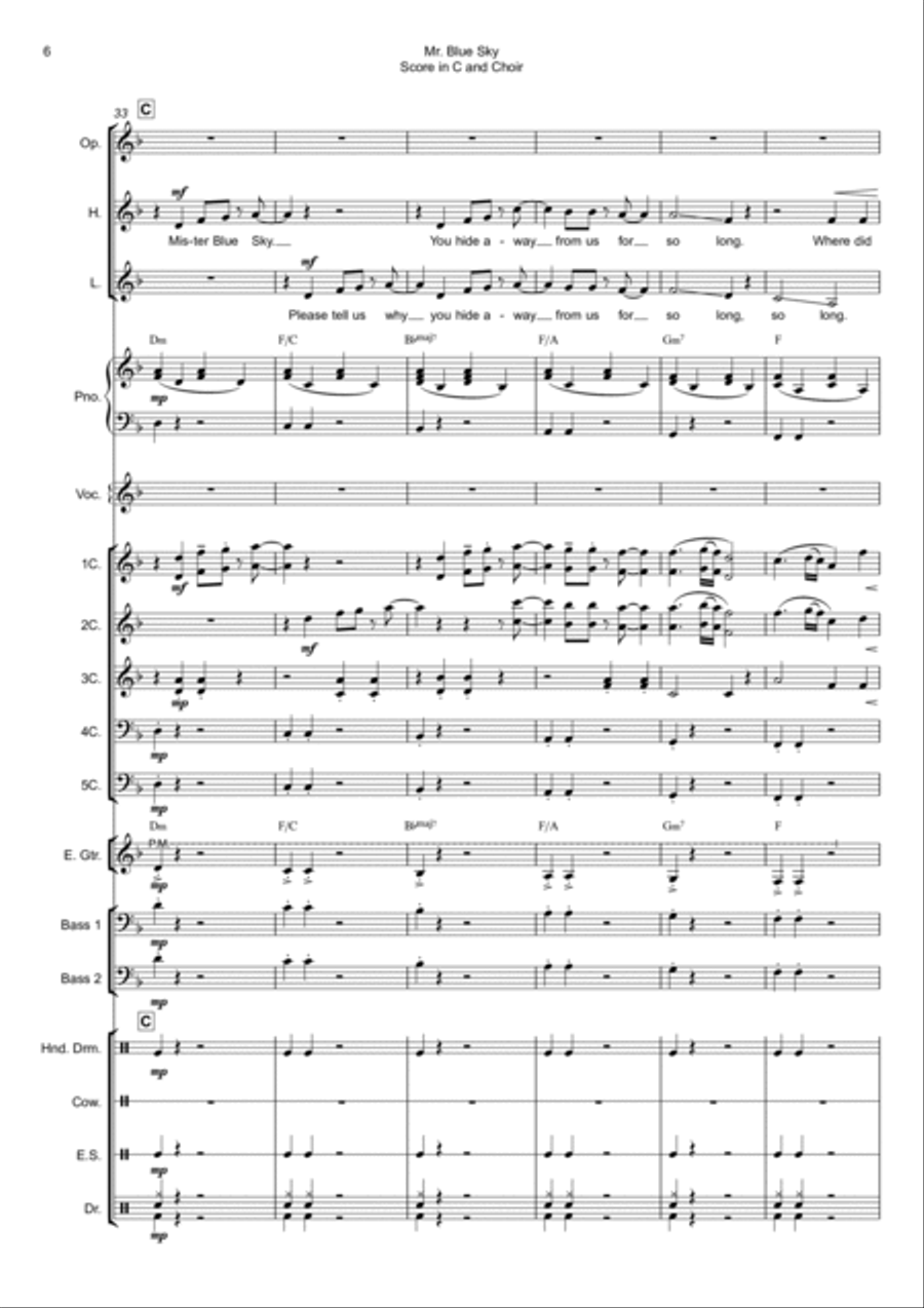 Mr. Blue Sky School and Community scores gallery preview page 6