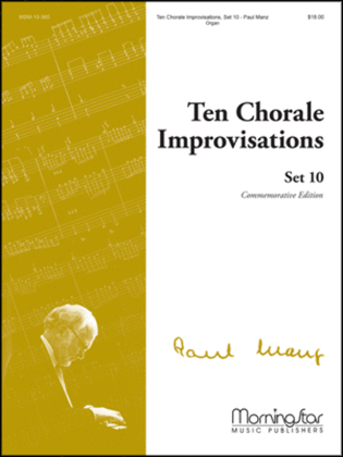 Book cover for Ten Chorale Improvisations, Set 10
