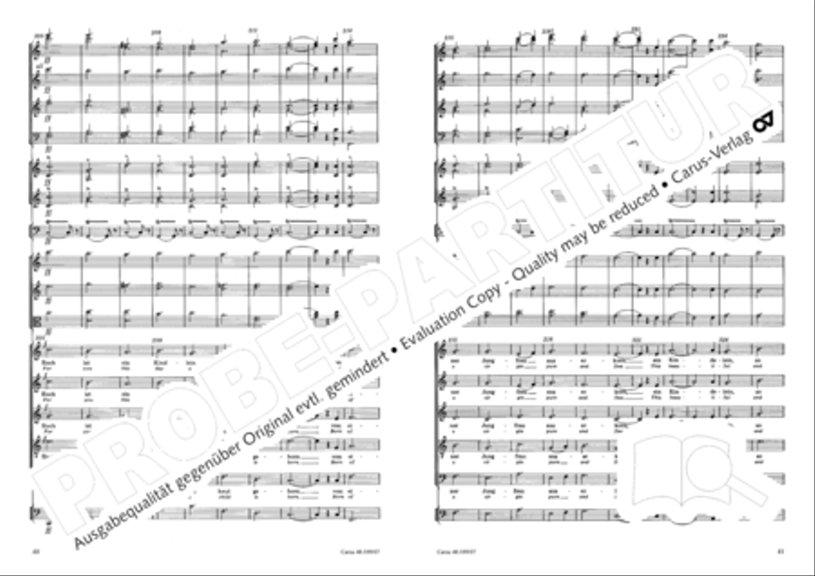 From heav'n on high (Vom Himmel hoch) SSATB scores gallery preview page 22