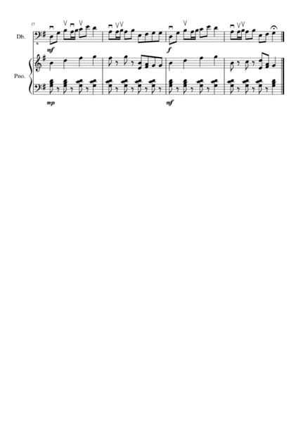 Bourrées No.1 and No.2 for Double Bass image number null