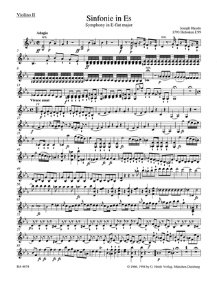 Londoner Symphony, No. 7 E flat major Hob.I:99