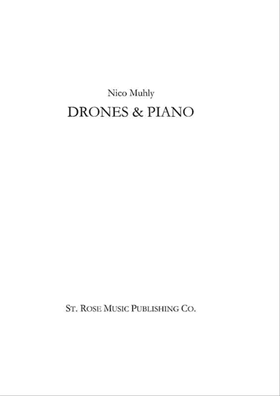 Book cover for Drones & Piano