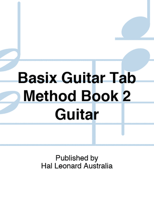 Book cover for Basix Guitar Tab Method Book 2 Guitar