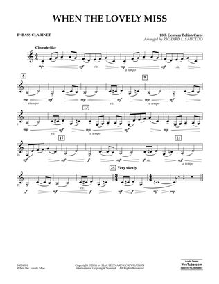 When the Lovely Miss (18th Century Polish Carol) - Bb Bass Clarinet