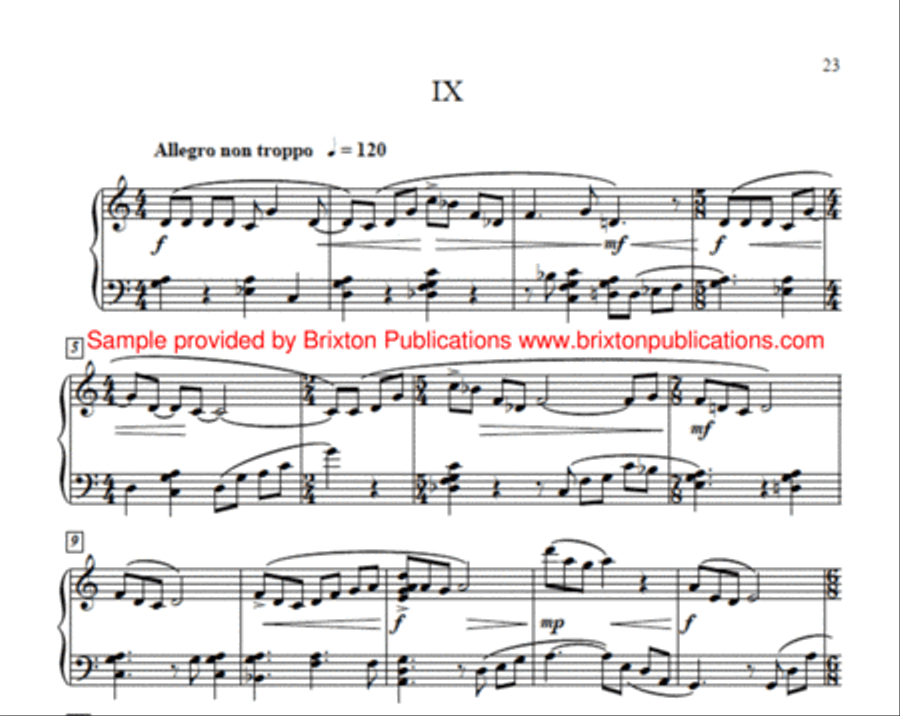 Nine Bagatelles Nine Bagatelles Piano Solo scores gallery preview page 10