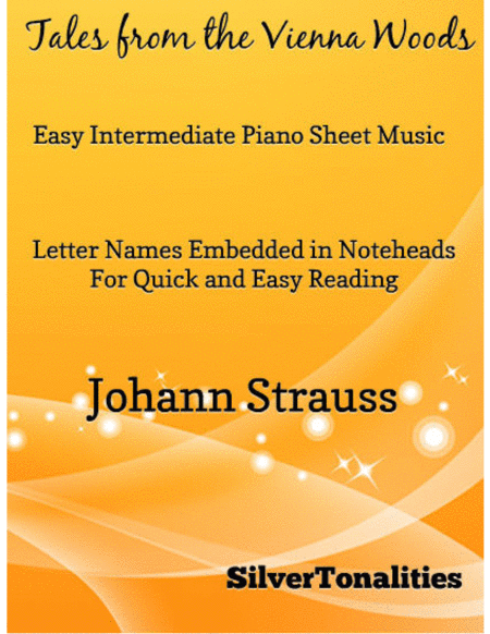 Tales from the Vienna Woods Easy Intermediate Piano Sheet Music