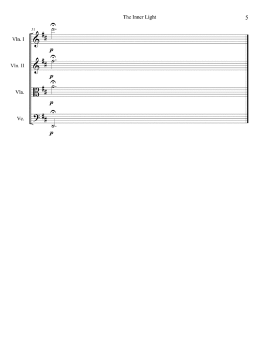 Star Trek(r) - The Inner Light String Quartet scores gallery preview page 5