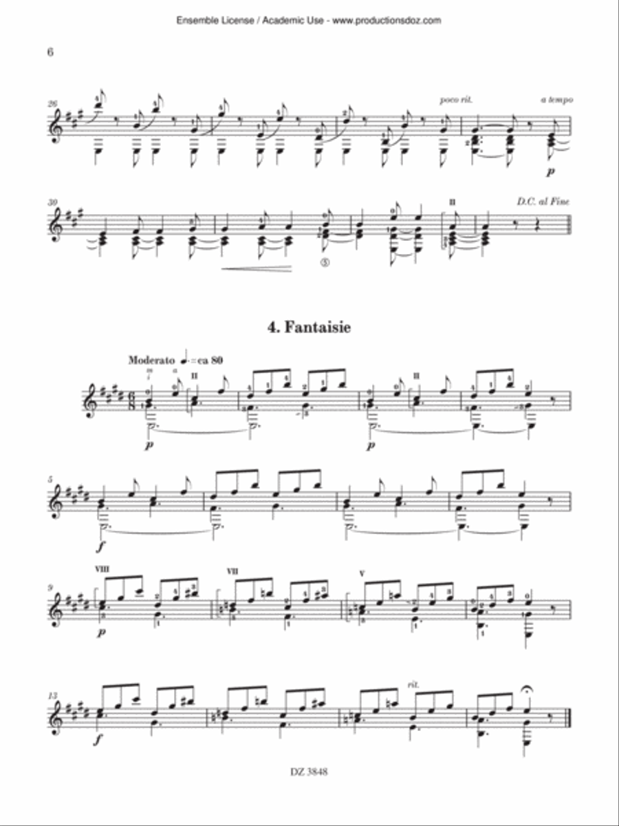 15 Études 15 Études Classical Guitar scores gallery preview page 6