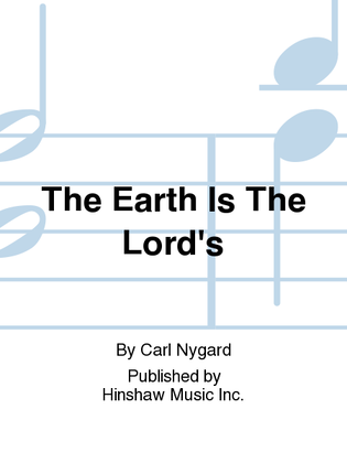 Book cover for The Earth Is the Lord's