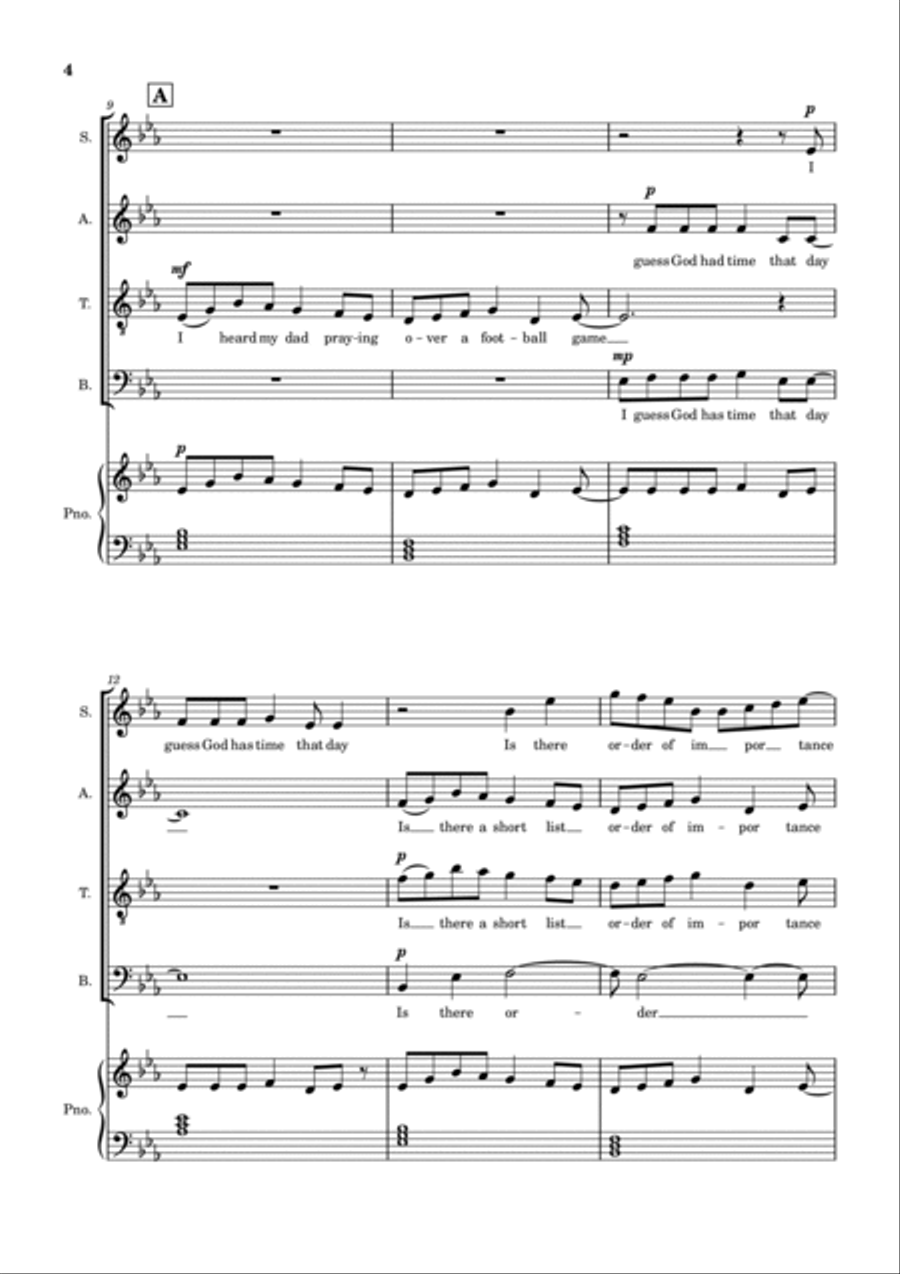 God Is A Freak 4-Part scores gallery preview page 2