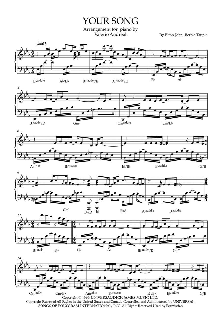 Your Song