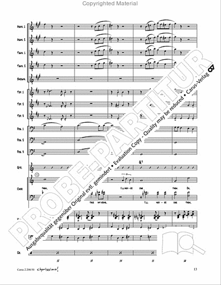 Chorissimo. Instrumentale Begleitarrangements fur Small Bigband, Vol. 3 Big Band scores gallery preview page 11