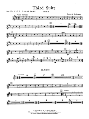 Third Suite (I. March, II. Waltz, III. Rondo): 2nd E-flat Alto Saxophone