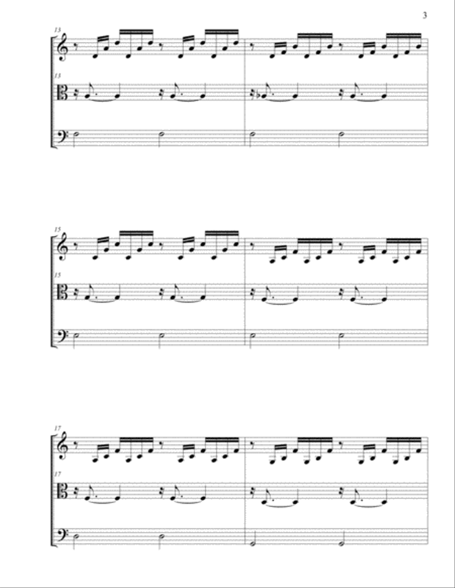 Bach - Prelude No. 1 in C major, BWV 846 Large Ensemble scores gallery preview page 3