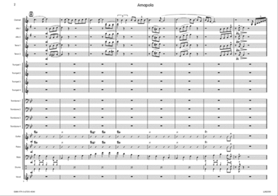 Amapola Amapola Big Band scores gallery preview page 3