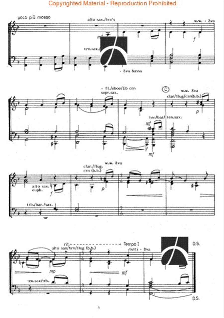 Away in a Manger Away in a Manger Concert Band scores gallery preview page 5