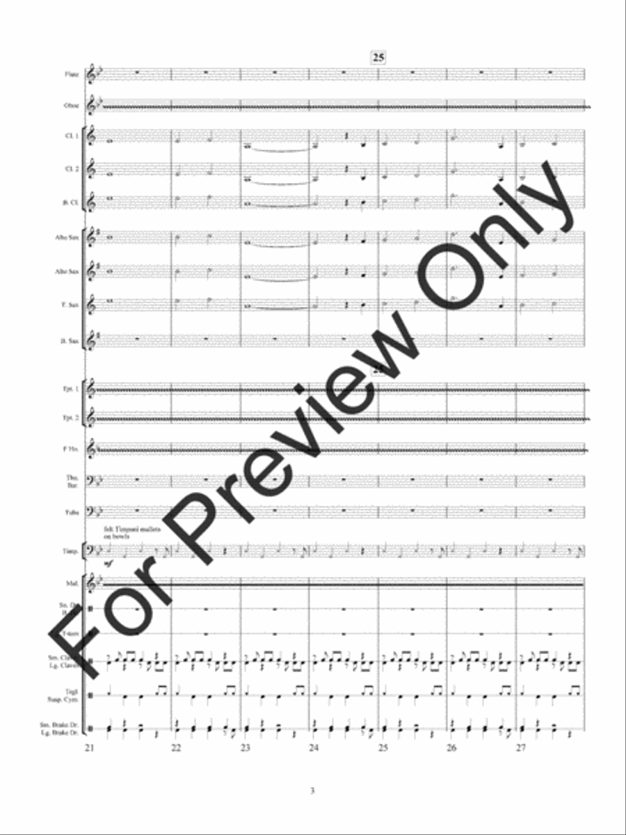 Haunted Mine Concert Band scores gallery preview page 6