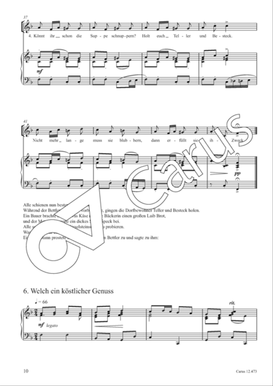 Die Kieselsteinsuppe Unison Choir scores gallery preview page 11