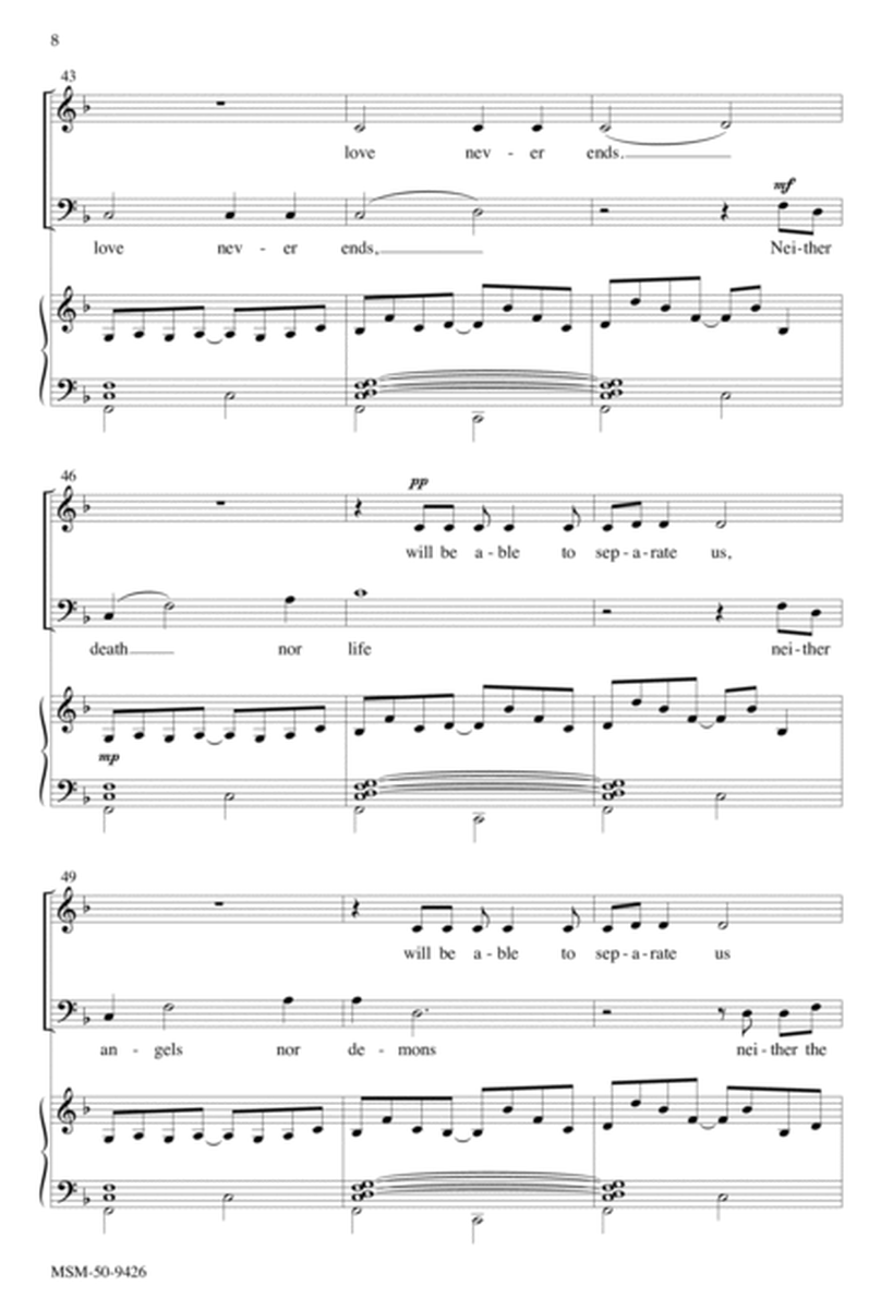 Love Never Ends (Choral Score) image number null