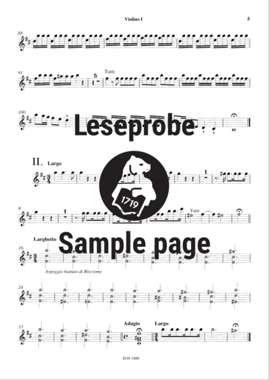 L'Estro Armonico Op. 3/10 RV 580 Voice scores gallery preview page 4