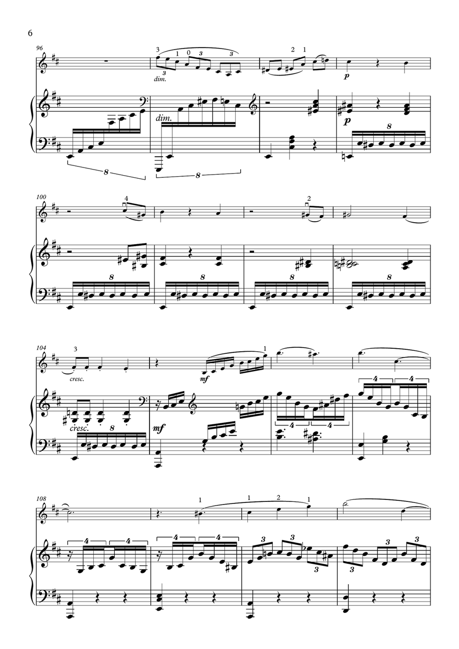 Ravel La Valse for violin and piano Violin Solo scores gallery preview page 6