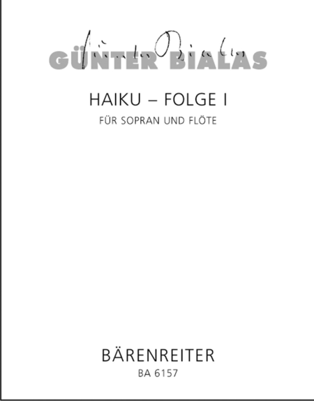 Haiku-Folge 1 for Soprano and Flute