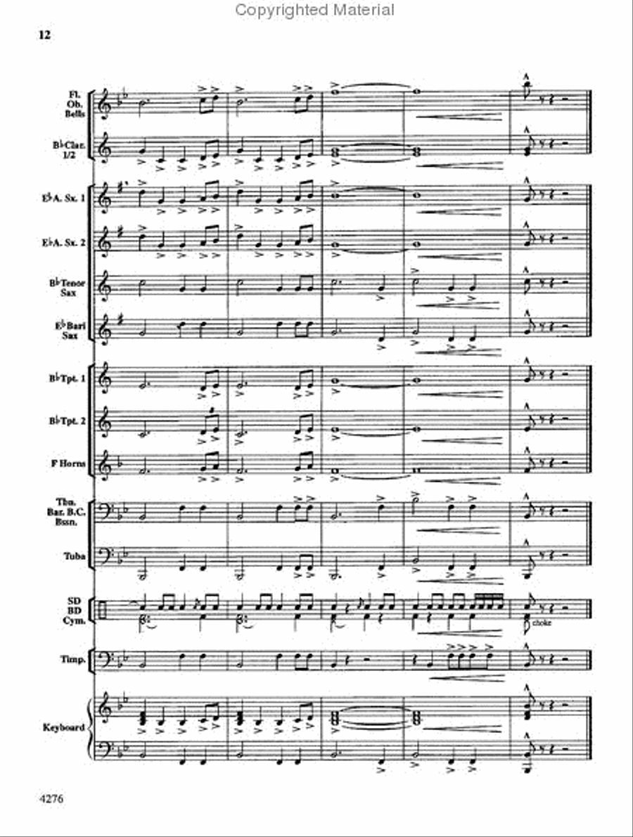 Nottingham Concert Band scores gallery preview page 13
