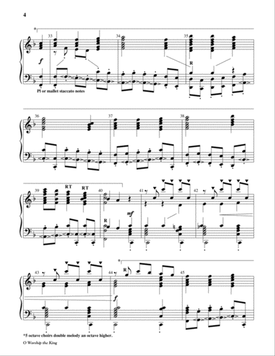 O Worship the King O Worship the King 5-Octaves scores gallery preview page 4