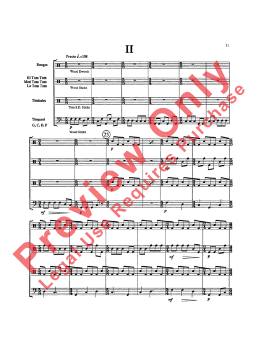 Triptych Percussion Ensemble scores gallery preview page 14