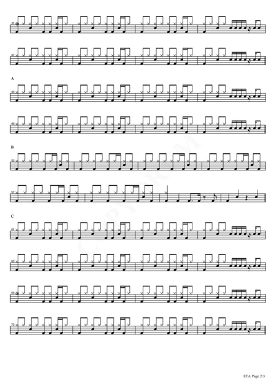 Eta Drum Set scores gallery preview page 2