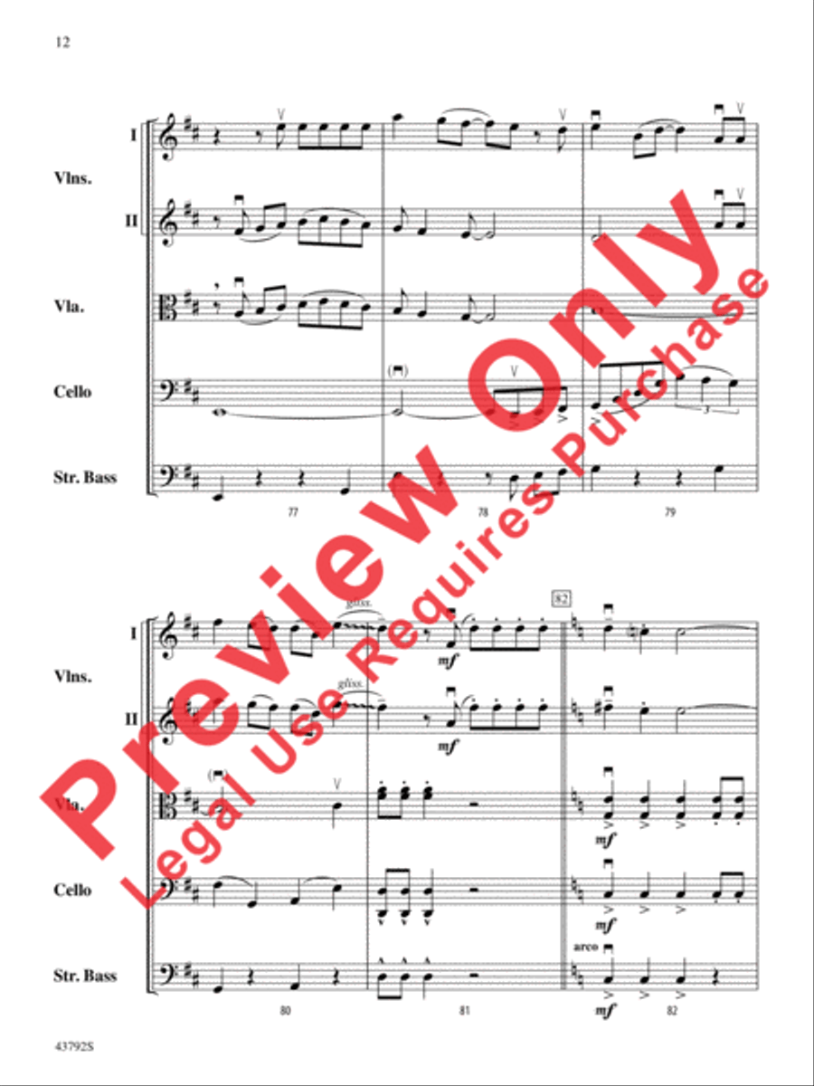 I Don't Want to Miss a Thing String Orchestra scores gallery preview page 31