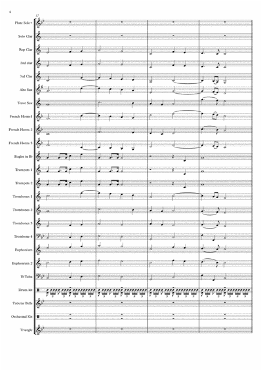 Tribute to the Menin Gate Concert Band scores gallery preview page 4