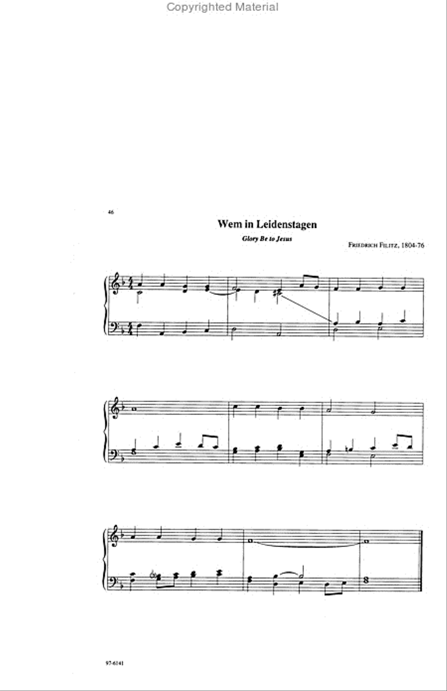 Easy Hymn Accompaniments for Organ or Piano Organ scores gallery preview page 19