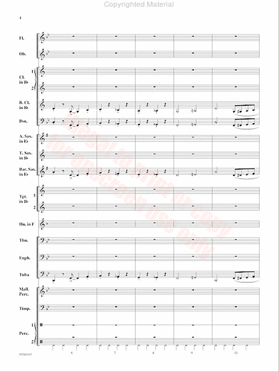 Swingin' Santa Concert Band scores gallery preview page 5