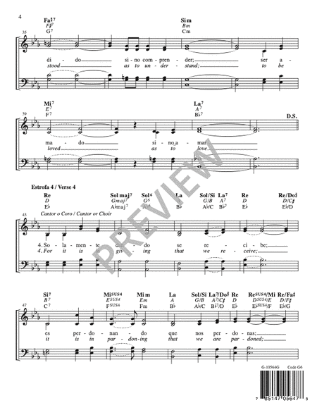 Oración de San Francisco / Prayer of Saint Francis - Guitar edition