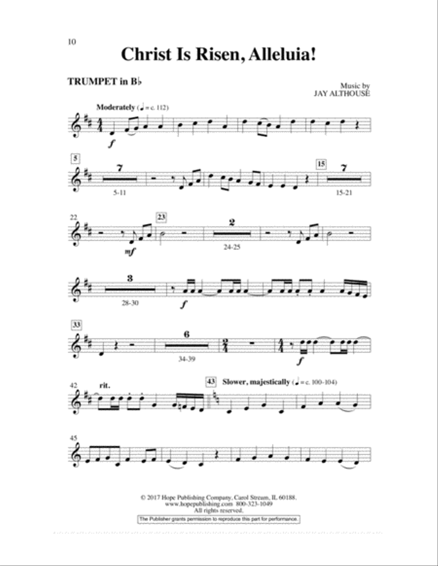 Christ Is Risen, Alleluia!-SATB-Digital Download image number null